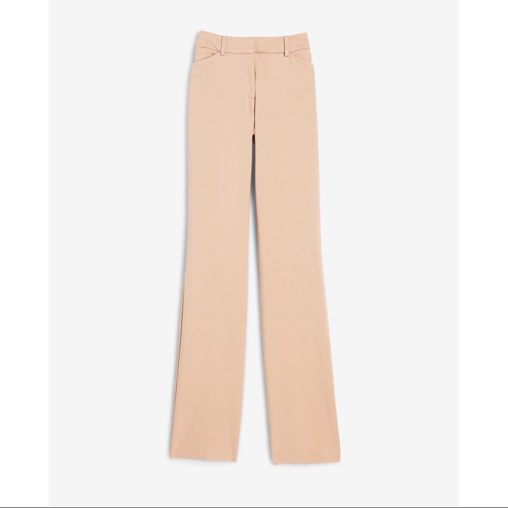 EXPRESS Mid Rise Knit Curvy Bootcut Pant - Picture 2 of 13